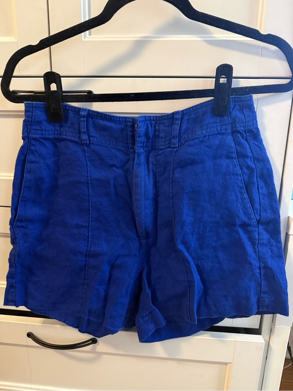 Madewell Royal Blue Linen Blend Shorts